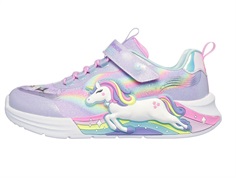 Skechers sneakers lavender multicolor with unicorn and lights